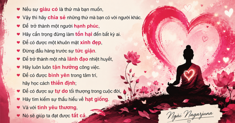 câu nói hay của Ngài Nagarjuna